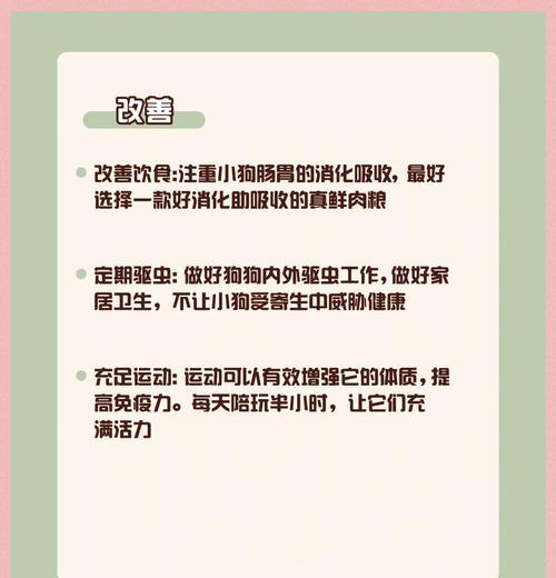小狗免疫力的发展及关键时期（了解小狗免疫力的发展阶段和重要保护期）