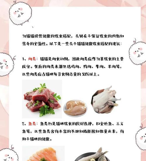 猫咪怀孕期间应该吃哪些食物？（了解猫咪怀孕期间的饮食需求及注意事项）