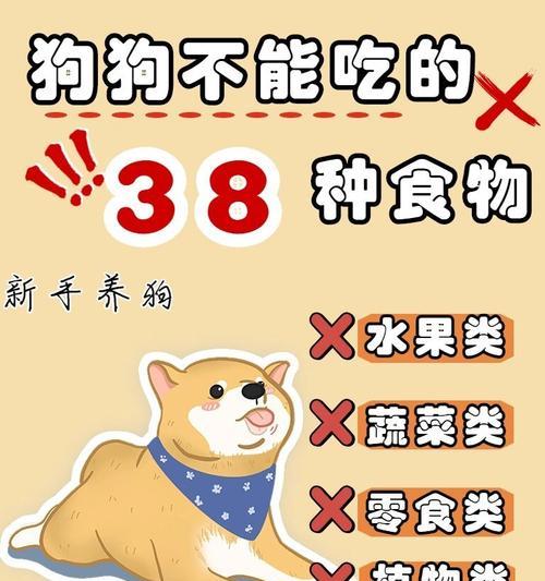 小狗不能吃的食物——注意宠物健康（了解狗狗饮食禁忌，为宠物的健康保驾护航）